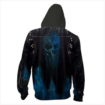 Hades Sudadera Los Descendientes Descendants 3 Cosplay Sudadera con Cremallera para Adultos Unisex